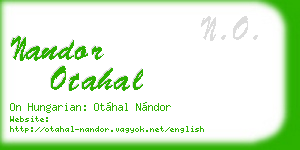 nandor otahal business card
